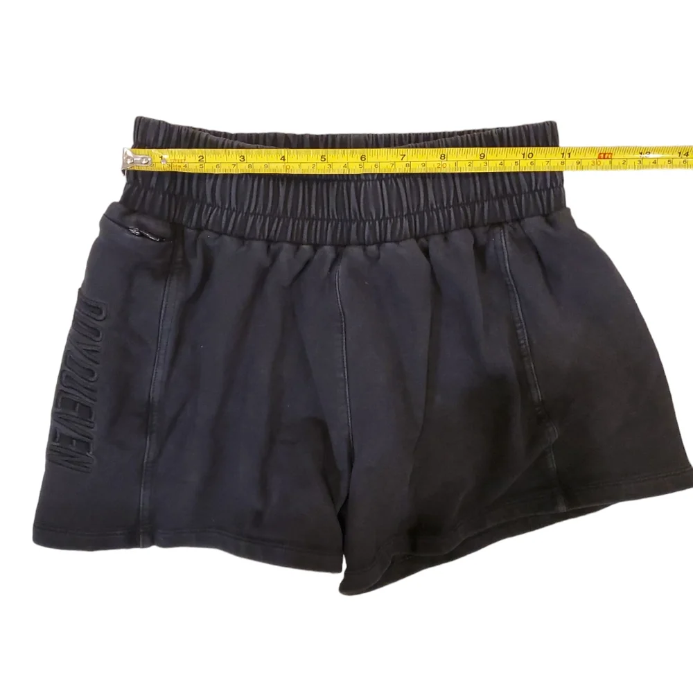 Do You Even Women's Black Elastic‎ Waist Gym Workout Shorts XS